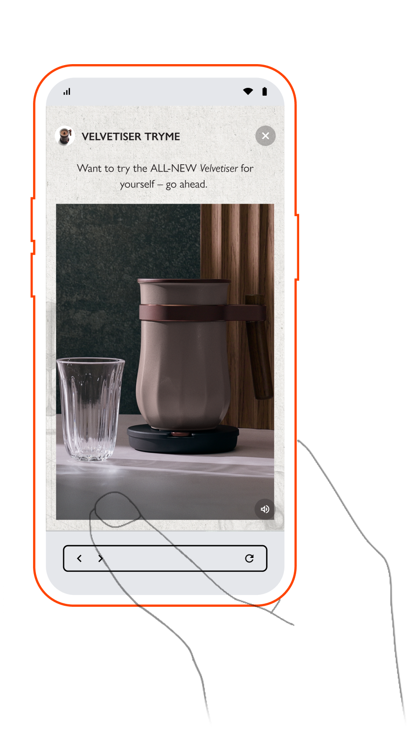 Interactive Phone Hand