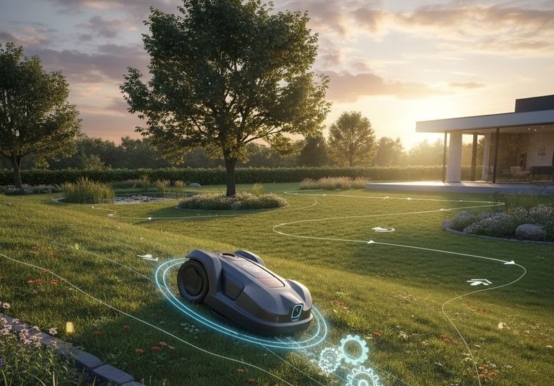 Robotic Mower Slope Simulation